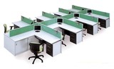 职员电脑办公桌 简约 屏风办公桌 卡座组合带隔断抽屉写字桌