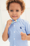 英国NEXT童装 男童男婴儿宝宝短袖衬衣+领结套装 香港官网代购