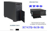超微服务器机箱 SC743TQ-865B-SQ 塔式 4U 865W 高效率超静音电源