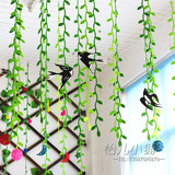 幼儿园装饰 教室班级环境布置 商场店铺空中吊饰挂饰树叶柳条燕子
