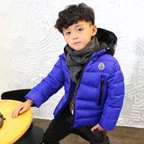 男童连帽棉衣外套潮 2015冬季新款韩版中大童童装加厚儿童棉袄