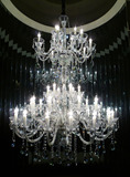 欧式简约复式别墅客厅吊灯名流高端水晶吊灯蜡烛进口水晶灯具灯饰