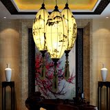 现代新中式古典灯笼吊灯创意布艺中式艺术灯具酒店客厅茶楼餐厅灯