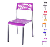 祥兴塑料椅子餐椅成人简易办公椅宜家用现代简约靠背休闲电脑椅子