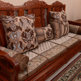 天姿添彩 红木沙发坐垫高档实木沙发垫布艺飘窗垫含芯定做加厚