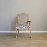 美式乡村实木餐椅 实木单椅 欧式单椅 酒店皮餐椅 咖啡厅单椅特卖