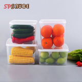 日本塑料保鲜盒长方形密封盒大容量冰箱厨房食品收纳盒子饭盒包邮