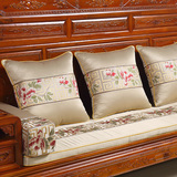 新品多吉高档中式古典红木实木沙发垫坐垫绸缎外套加厚海绵可定做