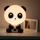 包邮功夫熊猫装饰台灯卧室床头灯小夜灯节能创意生日礼物护眼夜灯