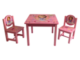 木制儿童学习桌实木书桌幼儿园桌椅套装宝宝吃饭桌游戏桌手工桌