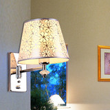 时尚现代银铬色双摇臂灯可调光壁灯卧室酒店宾馆工程灯具灯饰批发