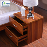 板式配套迷你床头柜中式简约白色复古贴心床头柜置物隔层设计木