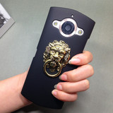 最新款美图秀秀M4s手机壳指环支架复古风狮子头美图V4手机壳水钻