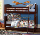 订定制美式儿童实木双层床子母床高低床上下床家具定做pb实木家具