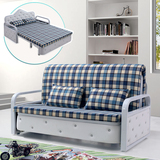 多功能可拆洗布艺小户型实木折叠沙发床1米1.2米1.5米单双人客厅