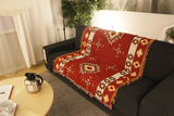 kilim印第安民族外贸美式复古线毯欧美式沙发垫地毯沙发巾盖布