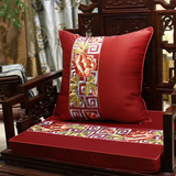 中式高档刺绣抱枕靠垫红木沙发坐垫靠垫套腰枕美式床头靠背大含芯