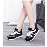 2016春季韩版女鞋厚底女运动鞋休闲鞋阿甘板鞋松糕单鞋系带跑步鞋