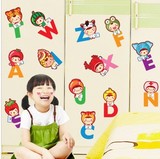 教室布置英文字母墙贴纸客厅卧室儿童房床头幼儿园背景宝宝贴画