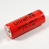 UitraFire 26650锂电池超大容量充电电池 强光手电筒专用6800毫安