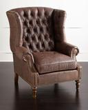 美式乡村皮艺沙发椅 法式高档实木创意休闲椅 欧式复古软包老虎椅