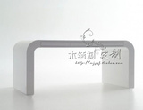 弧形钢琴烤漆书桌现代简约弧形书桌办公台定做弧形写字台特价M104