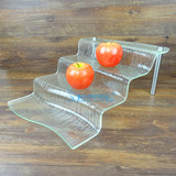 仿真玻璃餐具亚克力甜品架寿司展示架自助餐盘点心小吃食物展示盘