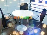 重庆办公家具洽谈桌会客接待桌椅组合休闲咖啡桌简约小型圆形餐桌