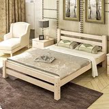 实木床1.8单人床1.2儿童床特价现代简约松木简易木床1.5米双人床