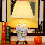 包邮大号欧式美式韩式现代中式全铜高档客厅书房卧室床头陶瓷台灯