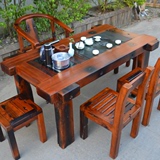 老船木家具船木茶桌椅组合功夫泡茶台仿古茶艺桌中式客厅茶几实木