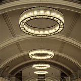 酒店水晶吊灯大厅圆形简约现代宴会厅会所沙盘售楼部美式工程灯具