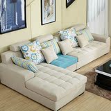 新款中式布艺沙发组合小户型现代简约贵妃客厅时尚沙发可拆洗整装