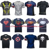 Under Armour 安德玛 UA英雄系列超人男子运动健身短袖T恤紧身衣