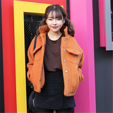 2016秋冬装新款女装韩版可爱呢子大衣学生学院风短款长袖外套潮