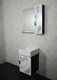 小户型40cm厘米PVC韩式浴室柜面盆组合卫浴柜洗手洗脸盆台盆