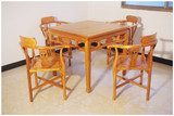 仿古典中式实木小方桌养身休闲餐桌棋牌桌古典仿明清八仙桌椅组合