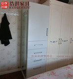北京定制五斗柜衣柜一体5斗橱卧室家具角柜单门柜床头窄柜穿衣镜