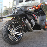 改装路虎摩托车BWS山猫踏板车150-200cc鬼火X战警摩托车整车宽胎