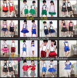 六一新款幼儿园中小学生演出服装男女表演儿童大合唱朗诵服校服
