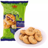 马来西亚进口零食 tatawa/塔塔瓦蓝莓果酱软陷曲奇饼干夹心 120g
