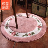韩式田园 圆形地毯地垫 客厅圆地毯 电脑椅垫 转椅保护垫70/90cm
