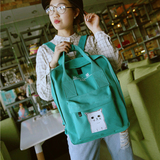 韩国ulzzang日文猫双肩包原宿日系卡通女学生书包情侣帆布手提包
