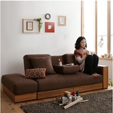 日式多功能沙发床可折叠沙发床双人小户型沙发床布艺沙发床可拆洗