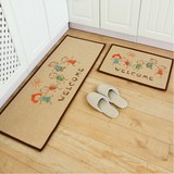 现代创意个性卡通童年厨房长条家用床边地毯卧室可爱地垫防滑脚垫