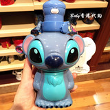 香港迪士尼代购 史迪仔造型清水暖壶 真空壶吸管杯 儿童水壶