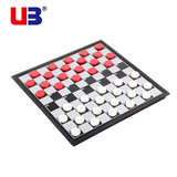 UB友邦 西洋国际跳棋100格儿童学习培训班 磁性折叠Checkers