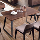 北欧宜家 简约现代小户型桌子时尚 铁艺餐台家具 实木餐桌椅组合