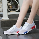 夏季大码网布女鞋小白鞋跑步学生运动鞋韩版休闲41-43宽肥脚鞋子