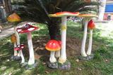 仿真超大蘑菇摆件庭院园林花园别墅幼儿园摆设装饰品卡通雕塑雕像